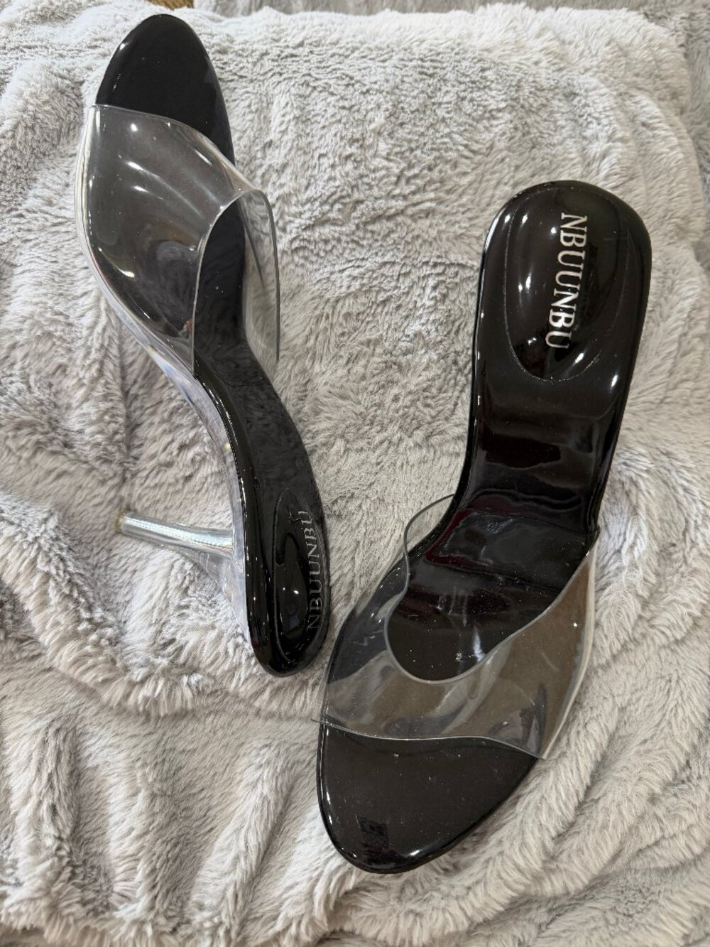 Clear heels NEW Sz. 10 - Picture 2 of 6